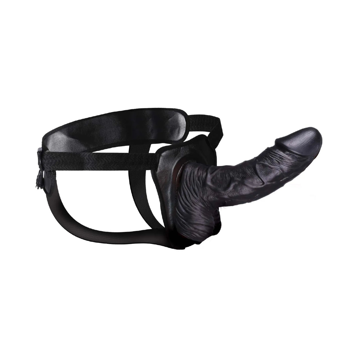 ERECTION ASSISTANT HOLLOW STRAP-ON 8 BLACK "