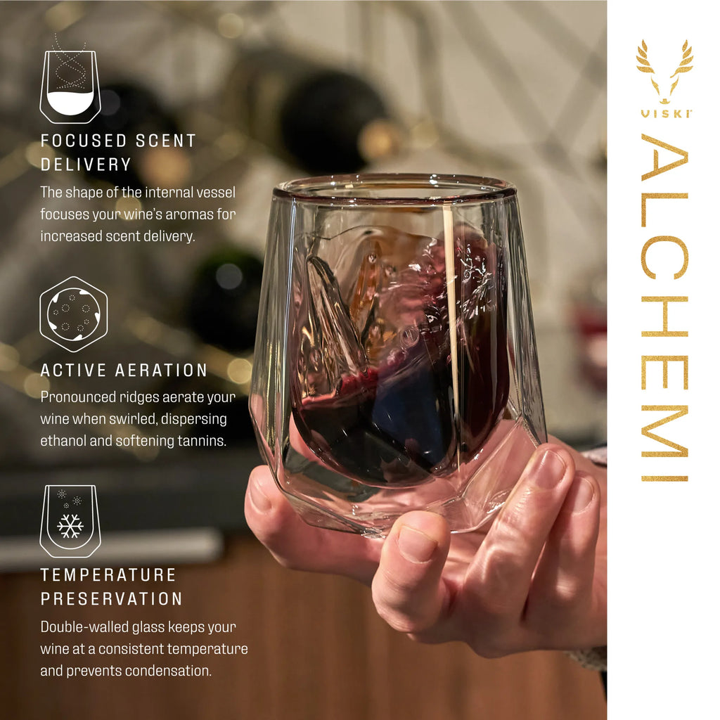 Alchemi Aerating Wine Tasting Glass by Viski