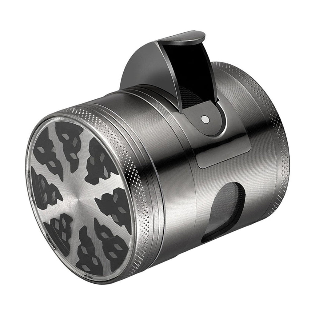 Hot Sale Zinc Alloy 60MM Diameter Four-Layer Manual Herb Grinder with Open Window