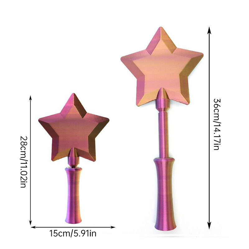 Magic Glow Wand - 3D Printed LED Light Starlight Wand with Contactless Payment Card Slot, 7 Colors