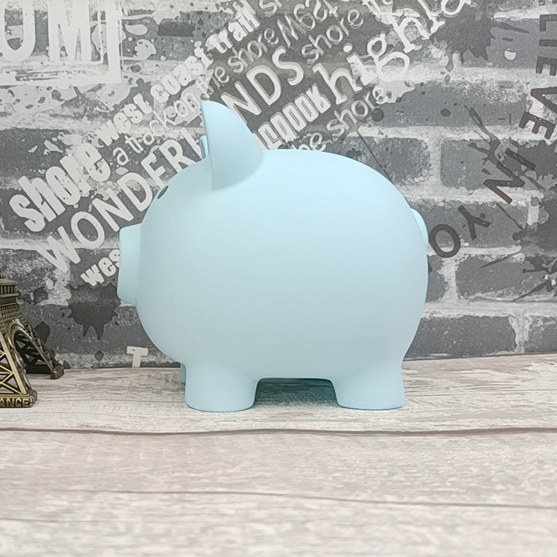 Cute Cartoon Rubber Piggy Bank for Kids Break-Resistant Savings Jar