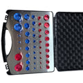 Extrusion Nut Bolt Thread Gauge Set, 44-Piece Metric and Imperial Thread Checker for Aluminum Profile Processing