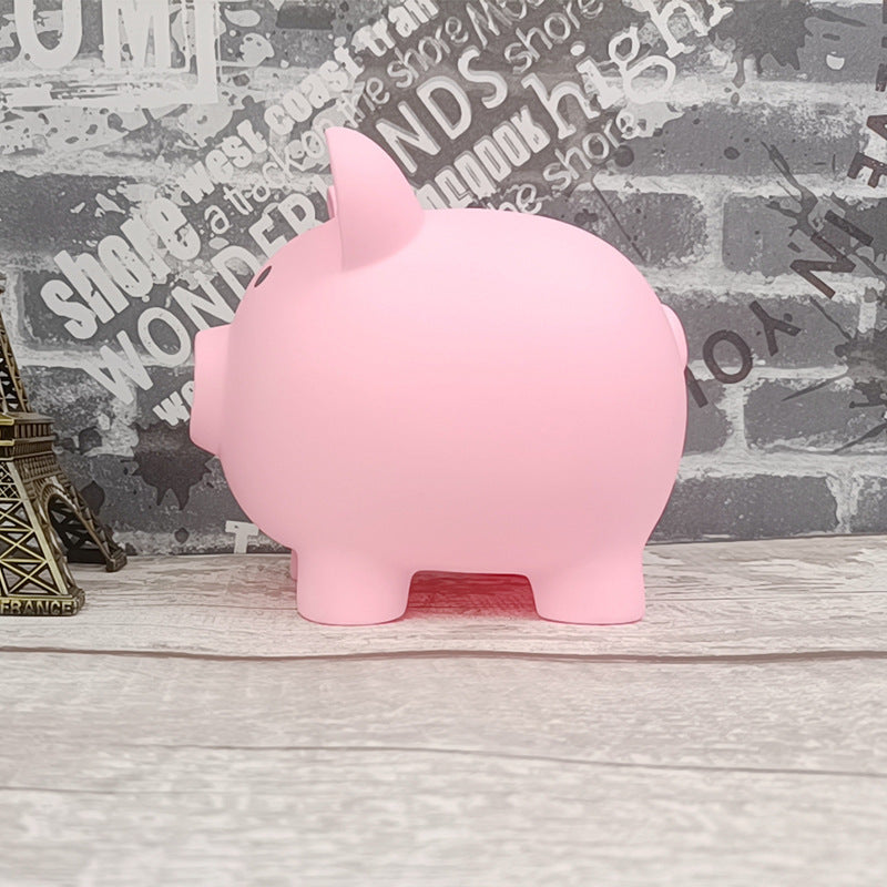 Cute Cartoon Rubber Piggy Bank for Kids Break-Resistant Savings Jar