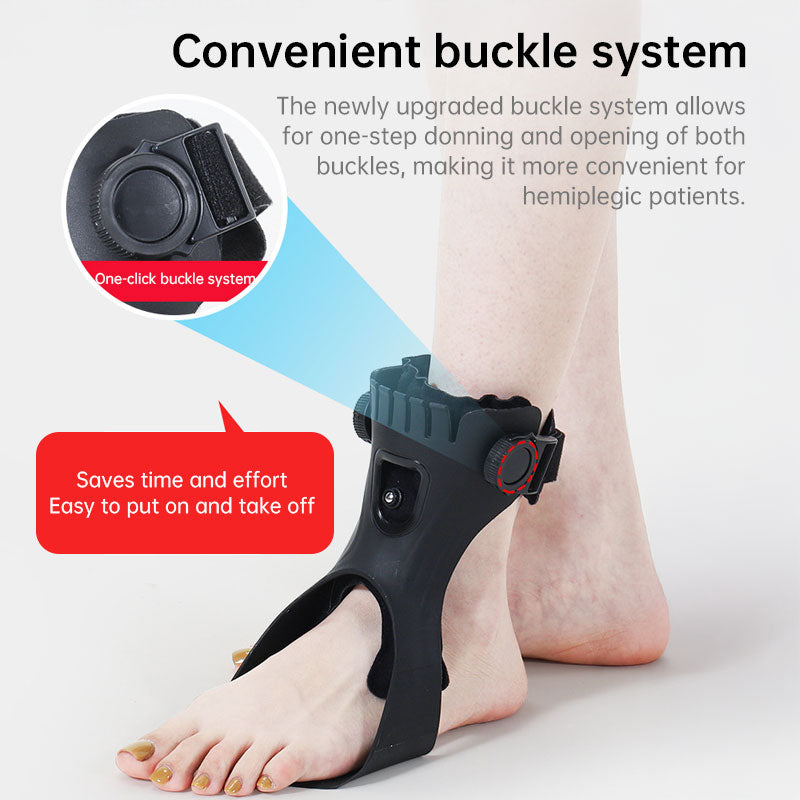 Adjustable Plantar Fasciitis Night Splint with Airbag, Dorsal Drop Foot Brace, Comfort Fit