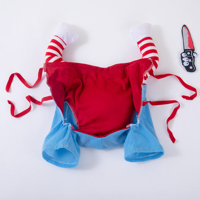 Knife Doll Halloween Costume for Dogs & Cats – Funny Transformation Pet Outfit