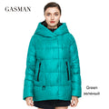 GASMAN 2022 Women's winter jacket hooded down parka Women's coat zipper warm outwear Female fashion thick puffer jacket new 072