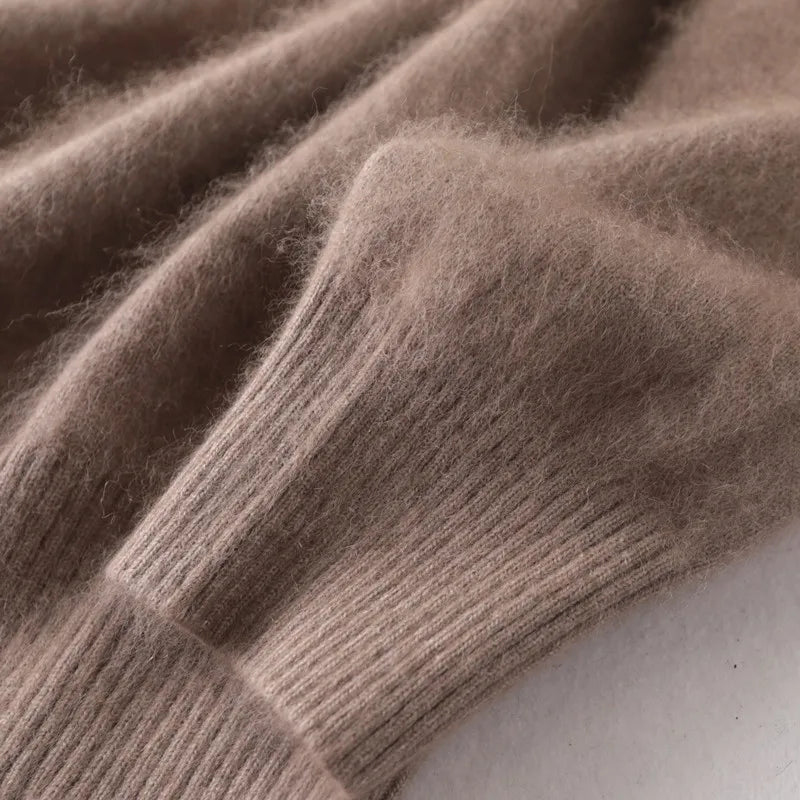 Men's 100% Pure Mink Cashmere Sweaters Soft Warm O-Neck Casual Pullovers Winter Long Sleeve High Quanlity Tops 17Colors Jumpers