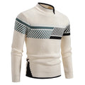 2025 Men's Color-coded Casual Trendy Slim Simple Basic Casual Trendy Knitted Sweater Pullovers Male Clothes Autumn Winter Tops