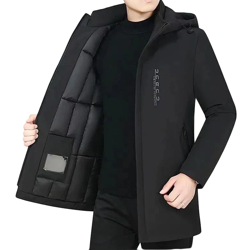 Men's Fashion Windbreaker Winter Parka Male Jacket Men Clothing Casual Warm Autumn Coat Streetwear Outdoors Windproof New