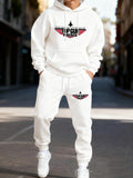Top Gun Maverick Print Man'S Hoodie Set Sporty Long-Length Two Pices Sets Street Couple'S Sweatpants Autumn Fashion Clothing