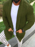 Muscular Men's Sweater, European and American Style, Long-sleeved, Slim-fit Knitted Sweater Coat for Autumn and Winter S-3XL