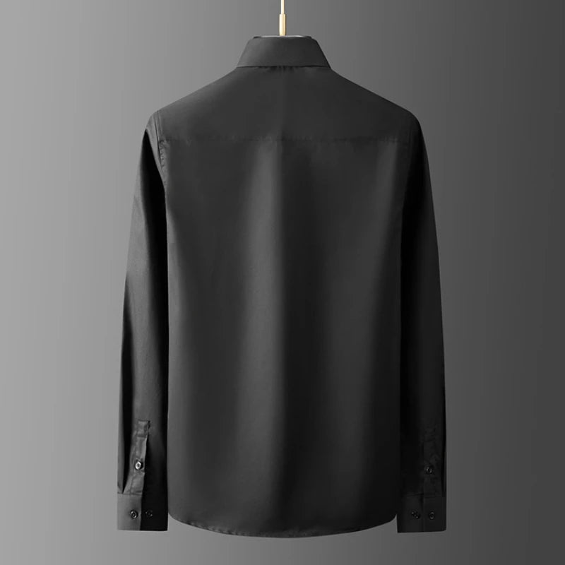 Brand Lotus 2025 Men's Shirt High Quality Casual Business Dress Shirt Long Sleeve Luxury Social Banquet Party Casual Shirts