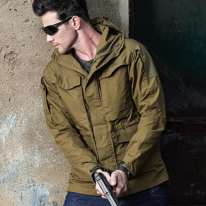 M65 UK US Army Clothing Casual Tactical Windbreaker Men Winter Autumn Flight Pilot Coat Male Hoodie Military Style Field Jacket