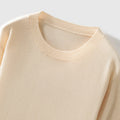 100% Pure Merino Wool Sweater Men's Round Collar Pullover Spring Autumn New Business Knitted Tops Casual Large Size Men's Shirt