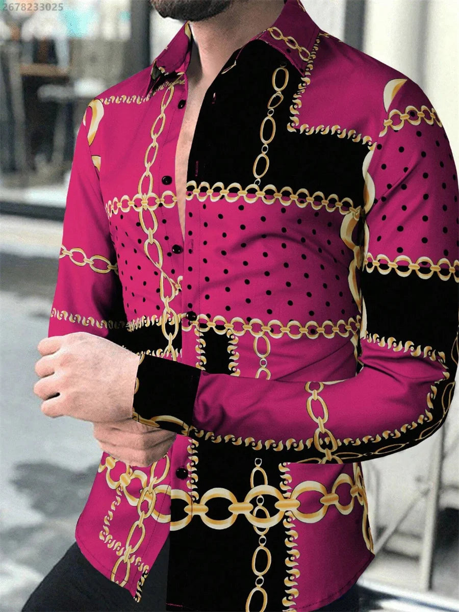 2025 new men's classic long-sleeved casual shirt fashionable daily wear comfortable breathable versatile spring and autumn