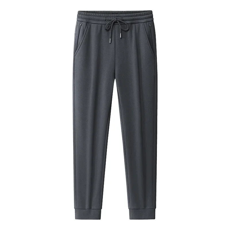 Men's Plus Size Pants Thickened Fleece Lined Thickened Autumn Winter Casual Trousers Loose Warm Outerwear Cold Proof Clothing