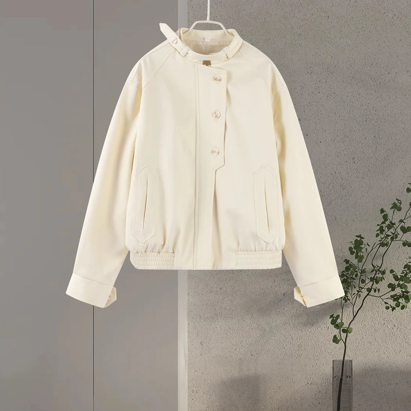 Casual Jackets Pants Suits Women O Neck Single Breasted Long Sleeves Pockets Pleated Trousers Sets Female 2025 Autumn New Set
