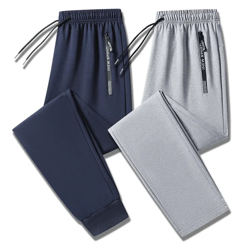 Men's Plus Size M-8XL Casual Loose Sports Pants Straight Leg Harlan Long Trousers Spring Autumn Long Pants Male Clothing 145KG