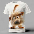 Cartoon Animal 3D Print Men's T-Shirts Funny Dog Pattern Street Short Sleeve Tee Summer Casual O-neck Loose Top Fashion Clothing