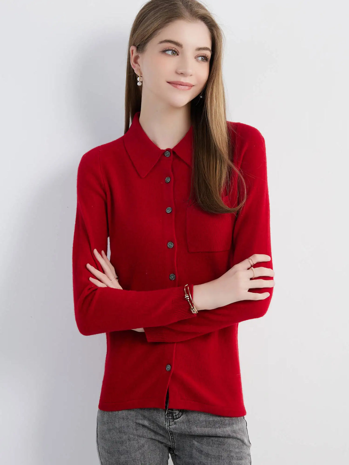 Cardigan for Women Tops Sweater Knitwears Cardigans Knit Coat 100% Wool 2023 Spring Vintage Jumper Jacket Clothes Korean Fashion