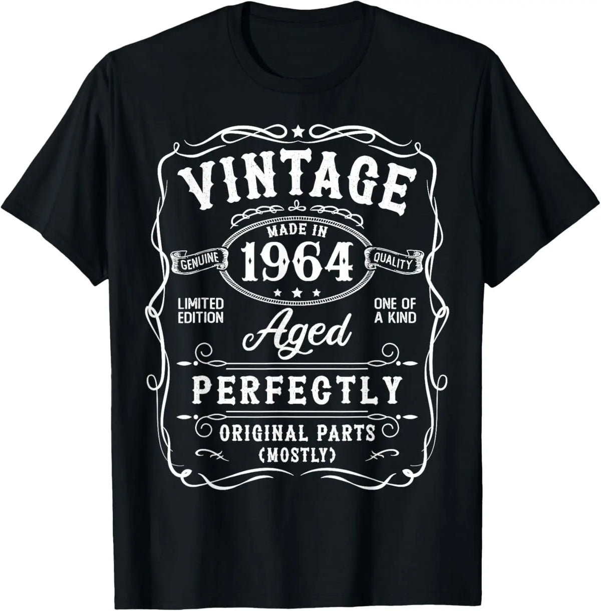 Vintage 62th Birthday Decorations Vintage 1964 62 Birthday T-Shirt Men Women Clothes Graphic T Shirts Unisex Summer Soft Tops