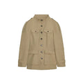 2025 Autumn Stand Collar Long Sleeve Jacket for Women Casual Pockets Solid Female Trench Coats Fashion New Lady Outerwear Street