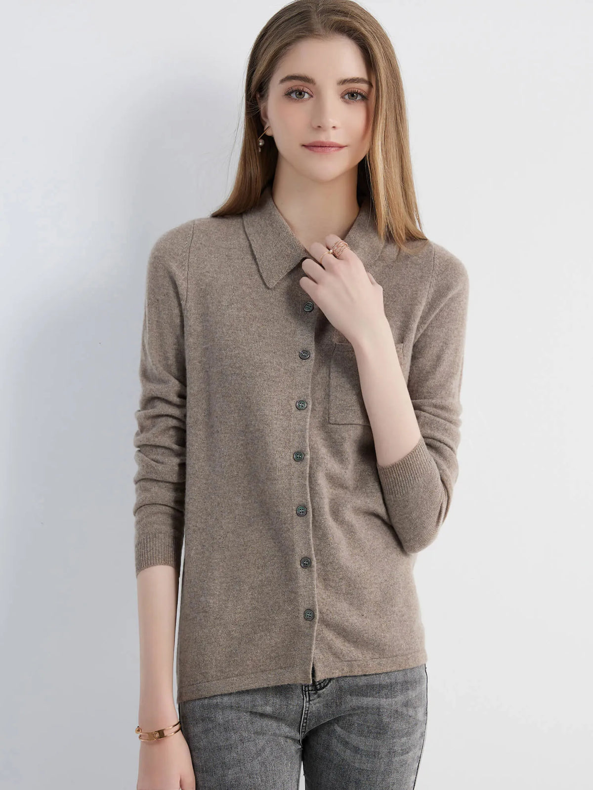 Cardigan for Women Tops Sweater Knitwears Cardigans Knit Coat 100% Wool 2023 Spring Vintage Jumper Jacket Clothes Korean Fashion