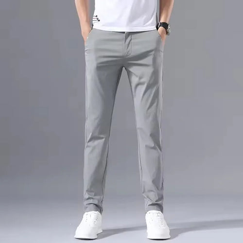 2025 Spring Autumn Thin Slim Men Casual Pants Classic Business Cotton Stretch Golf Trousers Korean Fashion Male Clothing Pants
