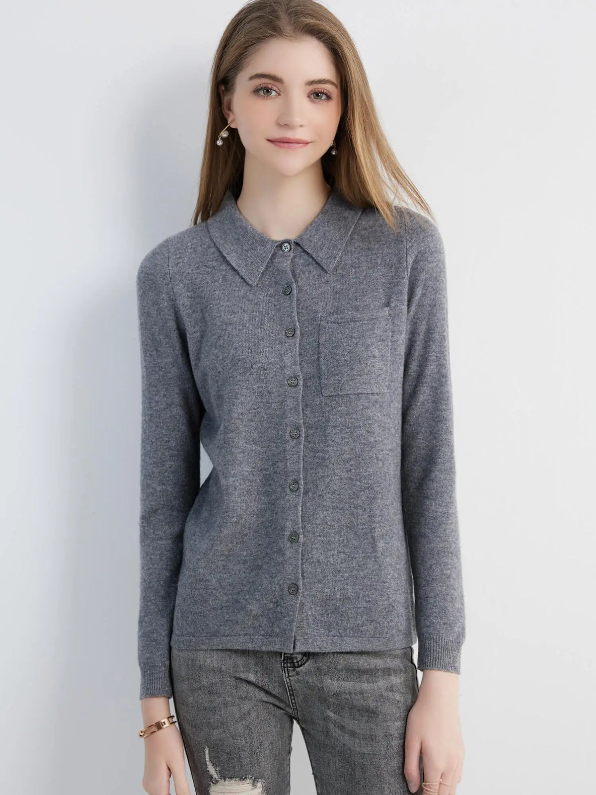 Cardigan for Women Tops Sweater Knitwears Cardigans Knit Coat 100% Wool 2023 Spring Vintage Jumper Jacket Clothes Korean Fashion