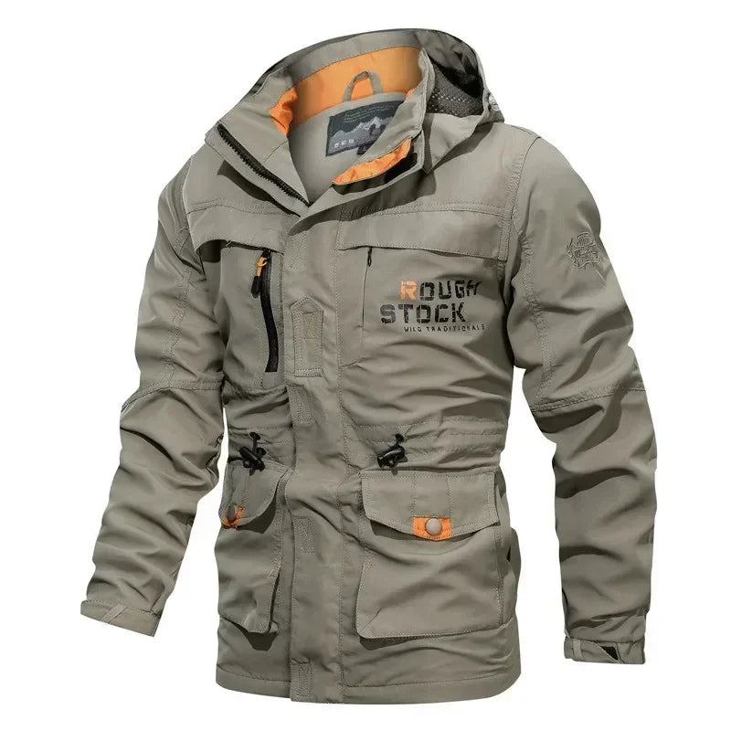 2025 Plus Size 5XL Jacket Waterproof and Windproof Autumn and Spring Clothing Moto Biker Multicam Male Camouflage Windbreakers
