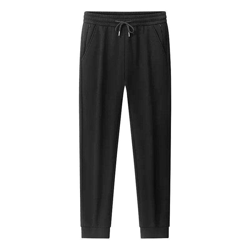 Men's Plus Size Pants Thickened Fleece Lined Thickened Autumn Winter Casual Trousers Loose Warm Outerwear Cold Proof Clothing