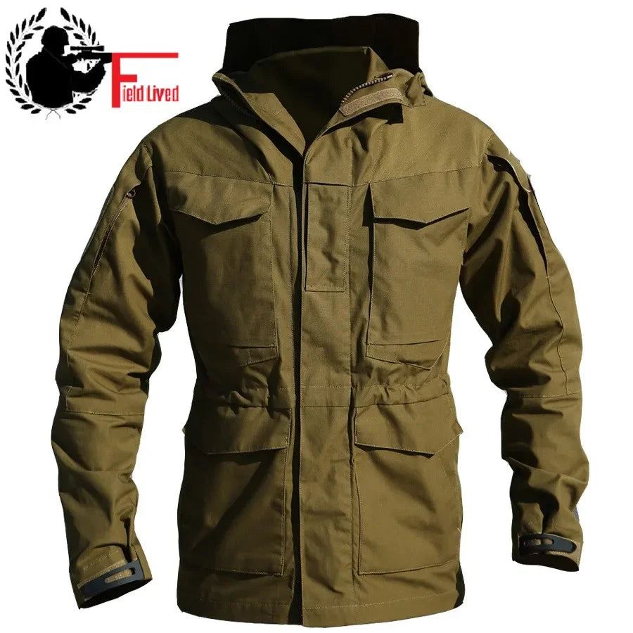 M65 UK US Army Clothing Casual Tactical Windbreaker Men Winter Autumn Flight Pilot Coat Male Hoodie Military Style Field Jacket