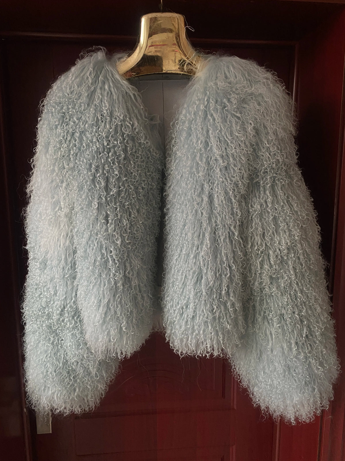 2025 Autumn Fashion Warm Short Real Mongolia Sheep Fur Jacket Women Plus Size Curly Lamb Fur Jacket Female
