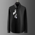 Brand Lotus 2025 Men's Shirt High Quality Casual Business Dress Shirt Long Sleeve Luxury Social Banquet Party Casual Shirts