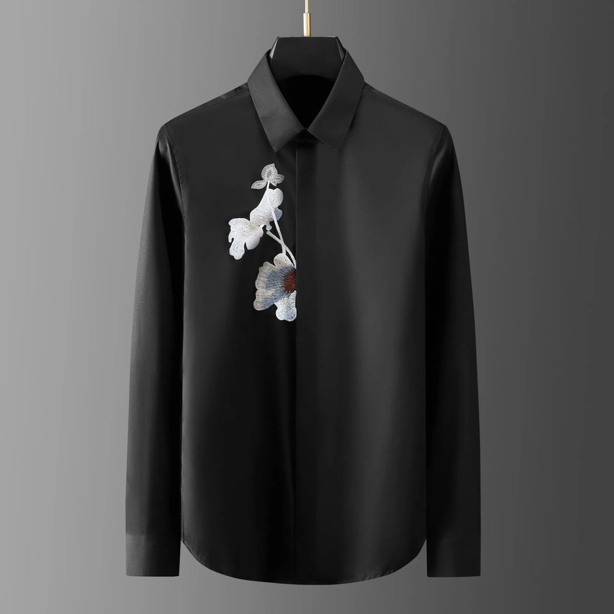 Brand Lotus 2025 Men's Shirt High Quality Casual Business Dress Shirt Long Sleeve Luxury Social Banquet Party Casual Shirts