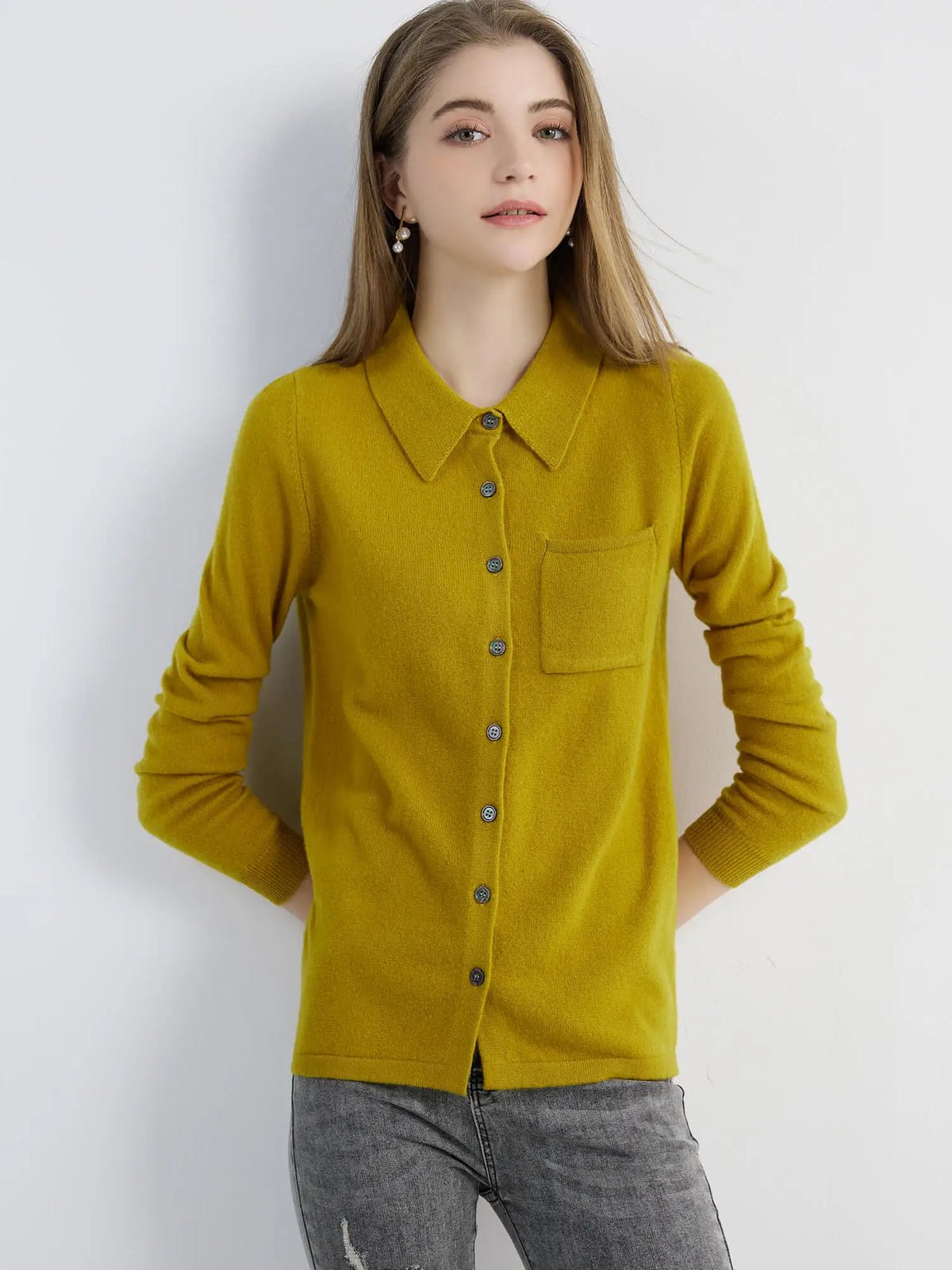 Cardigan for Women Tops Sweater Knitwears Cardigans Knit Coat 100% Wool 2023 Spring Vintage Jumper Jacket Clothes Korean Fashion