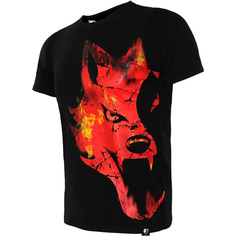 Muay Thai Sports Men's T-Shirt Funny 3D Print Short Sleeve Tee Summer Casual O-neck Loose Top Fashion Breathable Boxing Clothing