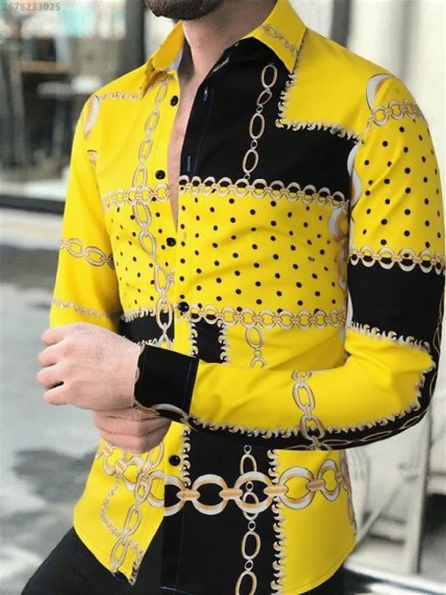 2025 new men's classic long-sleeved casual shirt fashionable daily wear comfortable breathable versatile spring and autumn