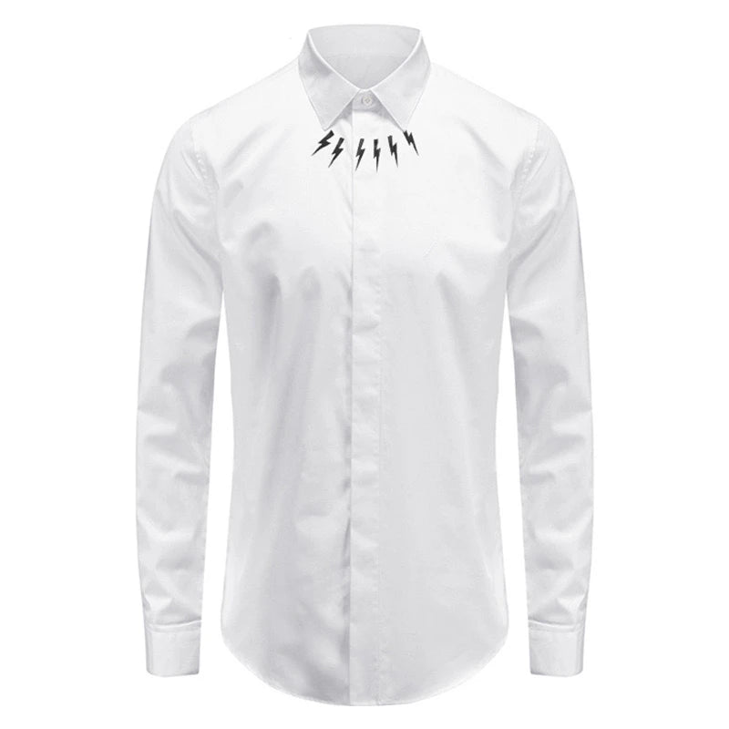2025 new men's shirt 3D printed men's shirt casual long-sleeved lapel fashion design loose top large size xs-6xl soft fabric