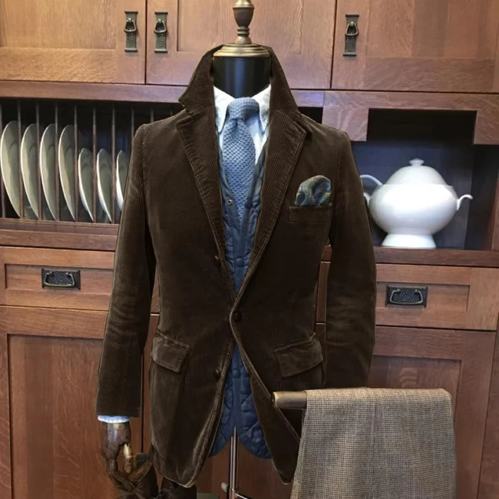 Men's Autumn Corduroy Jacket Casual Sports Jacket Man Jackets Mens Clothing Original Brands Clothing Male Coats 2025 New