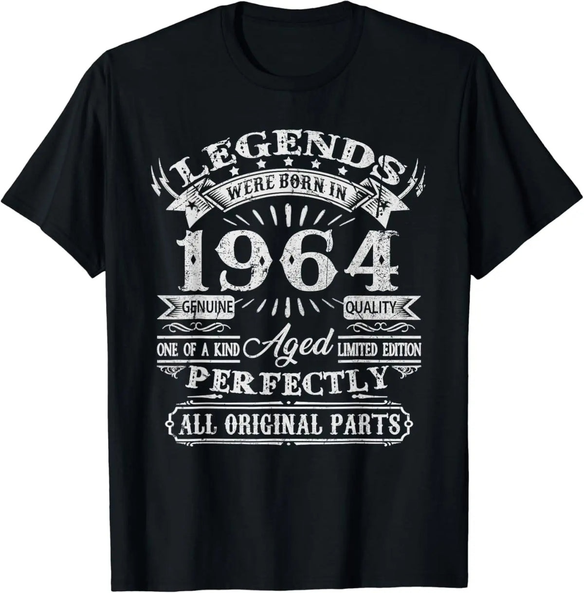 Vintage 62th Birthday Decorations Vintage 1964 62 Birthday T-Shirt Men Women Clothes Graphic T Shirts Unisex Summer Soft Tops