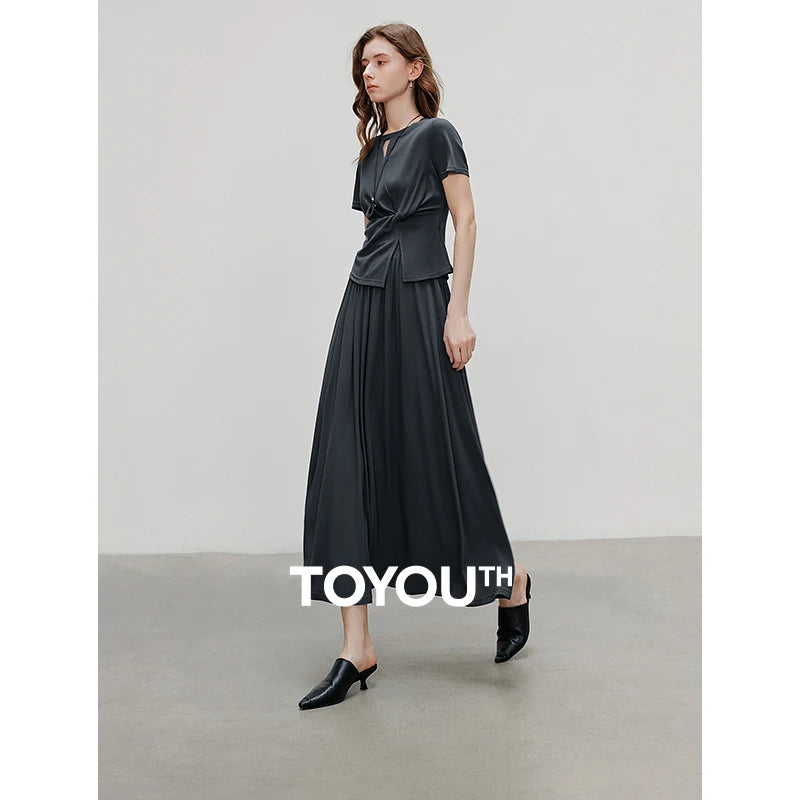 TOYOUTH Women Two Piece Set 2025 Summer New Suits 8520010