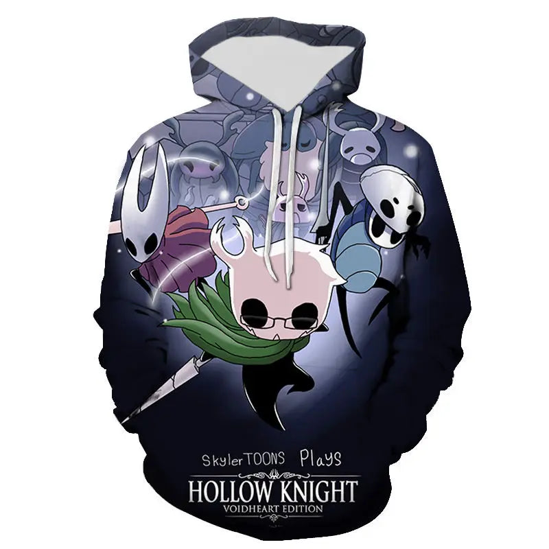 Game Hollow Knight 3d Printed Men Women Autumn Winter Streetwear Casual Long Sleeve Hoodie Oversized Sweatshirts Unisex Clothing