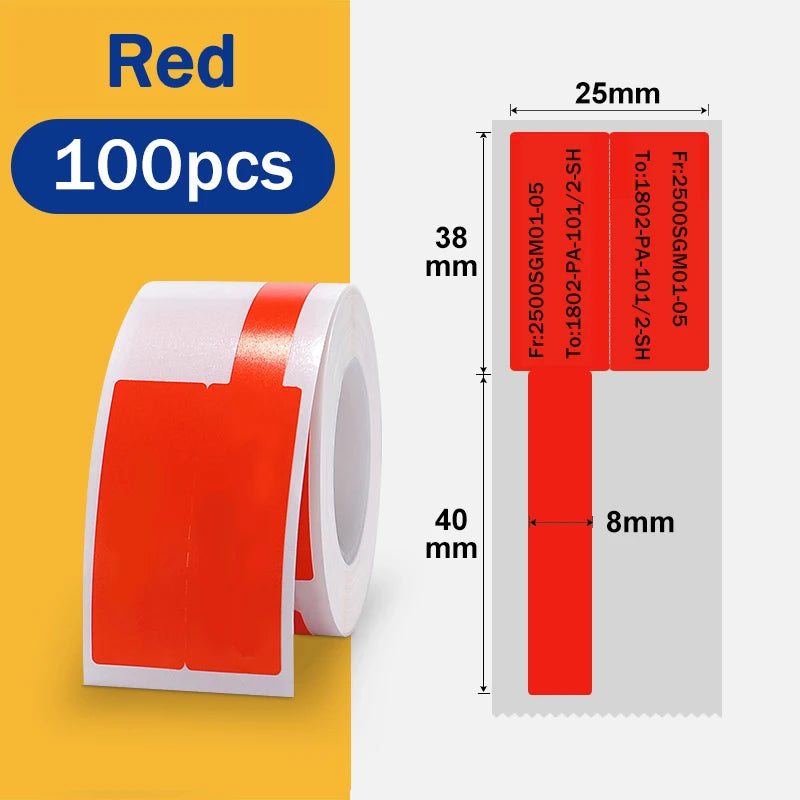 【Cable Wire Sticker】M110 M200 M220 MAKER F-Type Label Self-Adhesive Cable Electric Flexible Labels