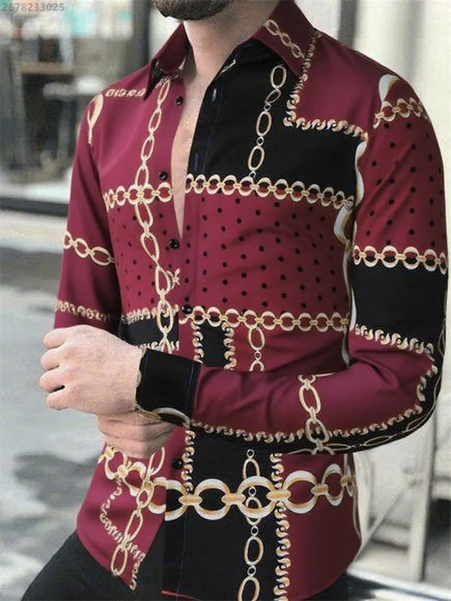 2025 new men's classic long-sleeved casual shirt fashionable daily wear comfortable breathable versatile spring and autumn