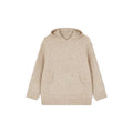 Solid Casual Knitted Oversize Sweaters Hoodie Women Long Sleeve Commute 2026 Autumn Winter Female Pullover Chic Street Jumper