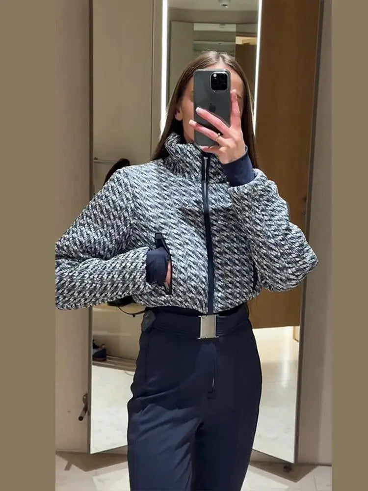 Fashion Women's Jumpsuit Stand Collar Full Sleeve Slim Solid Female Set 2026 Sping Winter Chic Casual Thick Cozy Lady Ski Suit