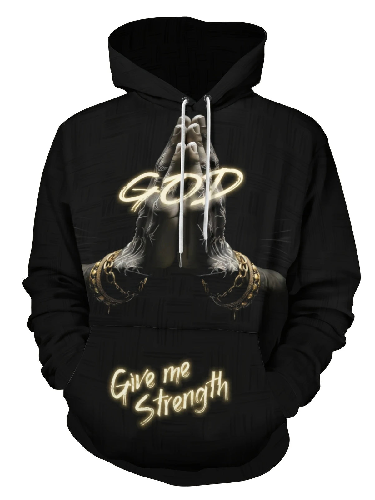 Man Hoodie Jesus Print Sweatshirts Long Sleeve Fall Spring Hoodies Casual Pullover Outdoor Oversized Tops Childs Men's Clothing