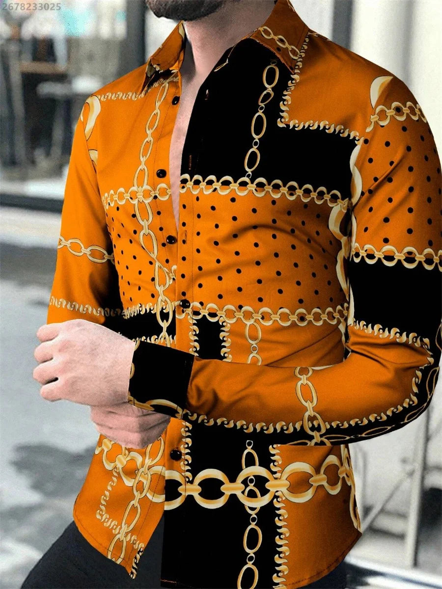 2025 new men's classic long-sleeved casual shirt fashionable daily wear comfortable breathable versatile spring and autumn