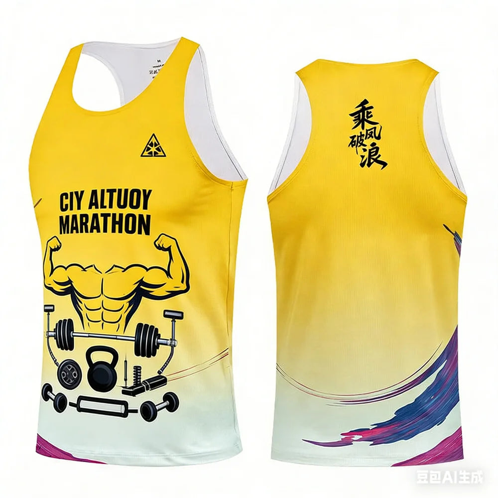 Summer Men's Vest Man Quick Drying Tank Tops Outdoor Unisex Running Vest Breathable Men's Clothing T Shirt for Man New Vest Tops